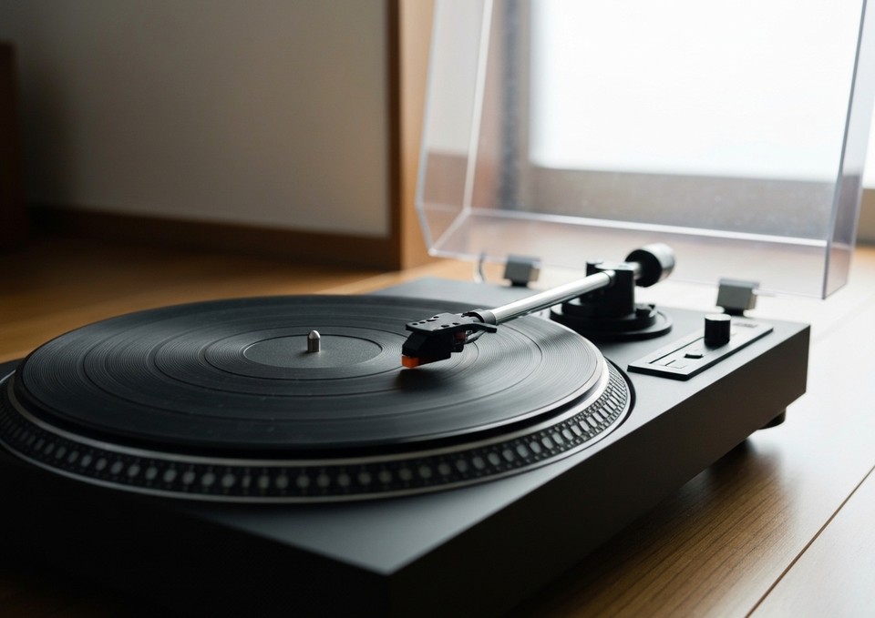 回収するレコードプレーヤーのイメージ画像