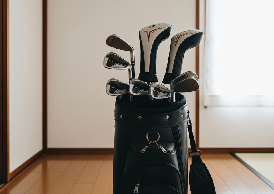 回収するゴルフクラブ・ゴルフバッグのイメージ画像