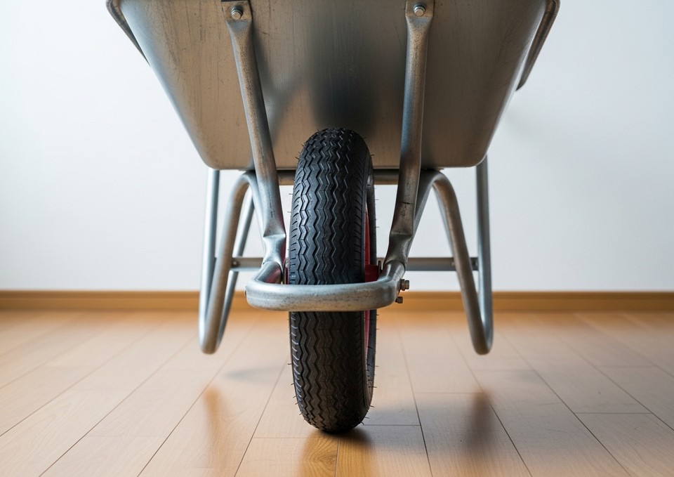 回収する一輪車のイメージ画像